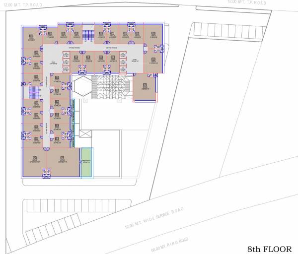  arcade Shaligram Arcade Cluster Plan For 8th Floor