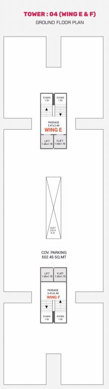  orchid Block E And Block F Cluster Plan for ground Floor