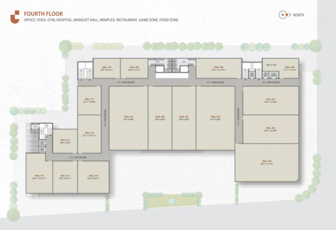  unique square Unique Square Cluster Plan for 4th Floor