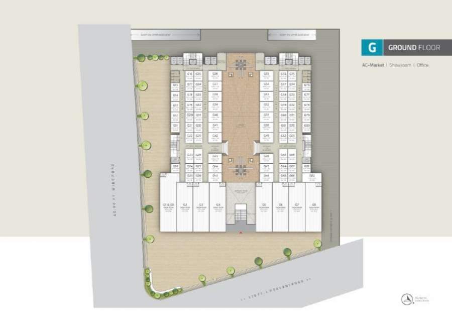  vivanta icon Block A And Block B  Cluster Plan for ground Floor