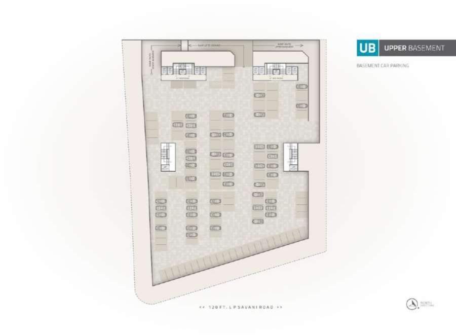  vivanta icon Block A  And Block B Upper Basement Cluster Plan