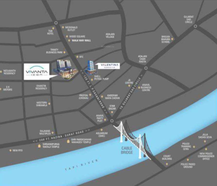  vivanta icon Location Plan