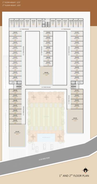 arcade Soham Arcade Cluster Plan from 1st to 2nd Floor