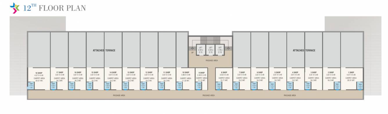 broadway empire Broadway Empire Cluster Plan for 12th Floor