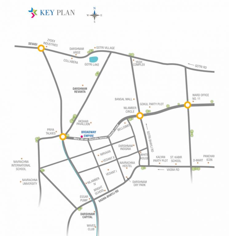 broadway empire Location Plan