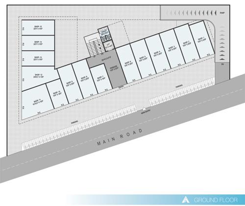  emporio Aagam Emporio Cluster Plan for ground Floor