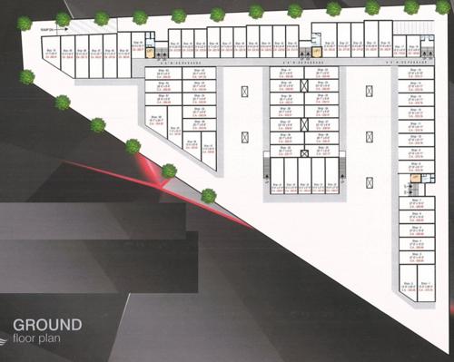  arcade Tulsi Arcade Cluster Plan for ground Floor