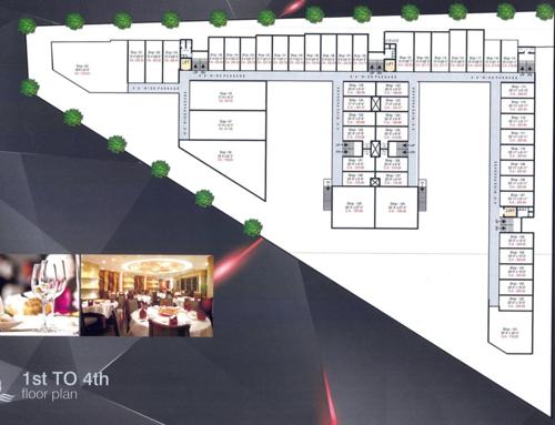  arcade Tulsi Arcade Cluster Plan from 1st to 4th Floor