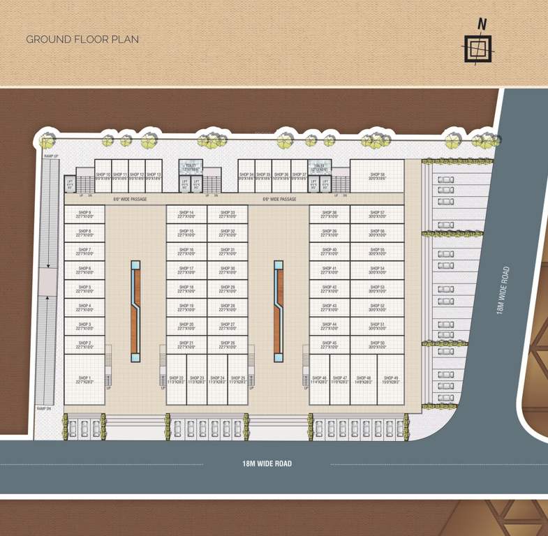  atlanta shoppers Atlanta Shoppers Cluster Plan for ground Floor