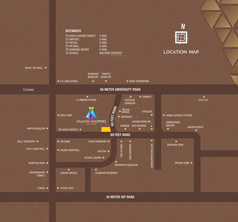  atlanta shoppers Location Plan