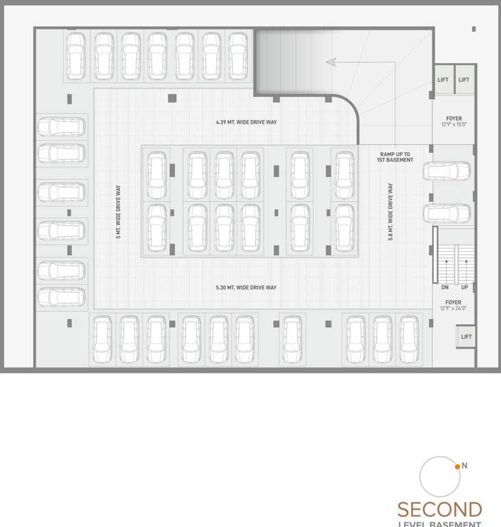  smart walls Building Cluster Plan For 2nd Basement Floor