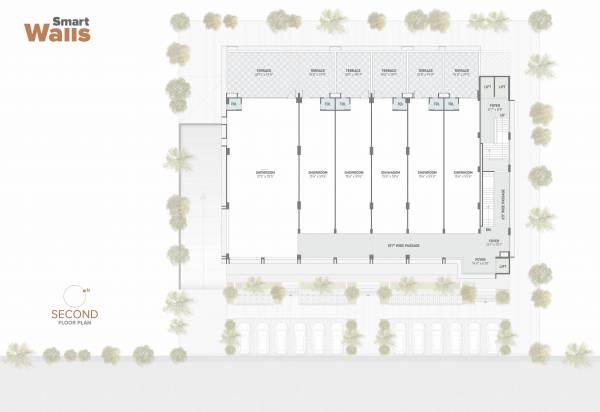  smart-walls Building Cluster Plan For 2nd Floor