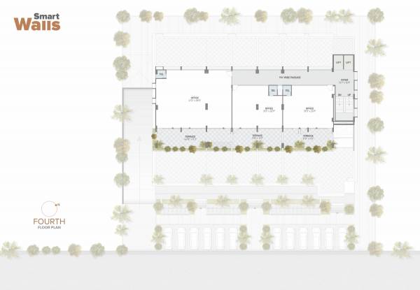  smart-walls Building Cluster Plan For 4th Floor