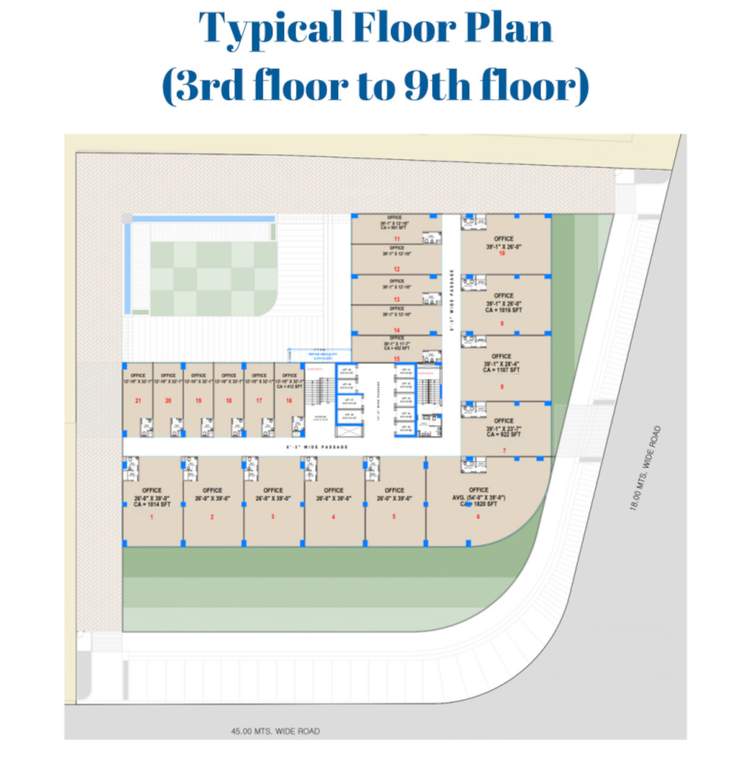  international finance centre International Finance Centre Cluster Plan from 3rd to 9th Floor