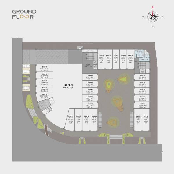 Infinity Park Ground Floor Cluster Plan infinity-park Infinity Park Ground Floor Cluster Plan