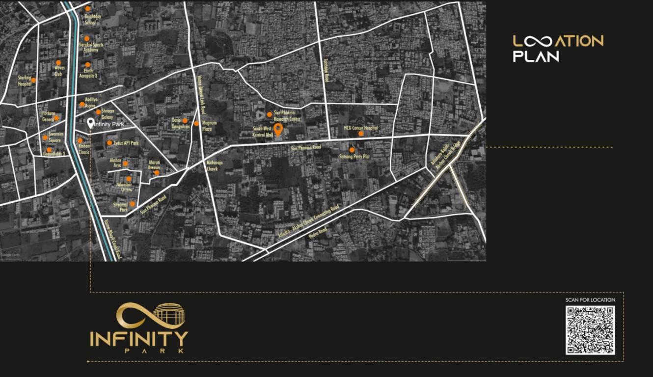 infinity park Location Plan