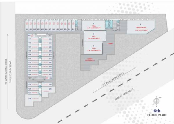 Laxmi Enclave 2 Cluster Plan for 6th Floor laxmi-enclave-2 Laxmi Enclave 2 Cluster Plan for 6th Floor