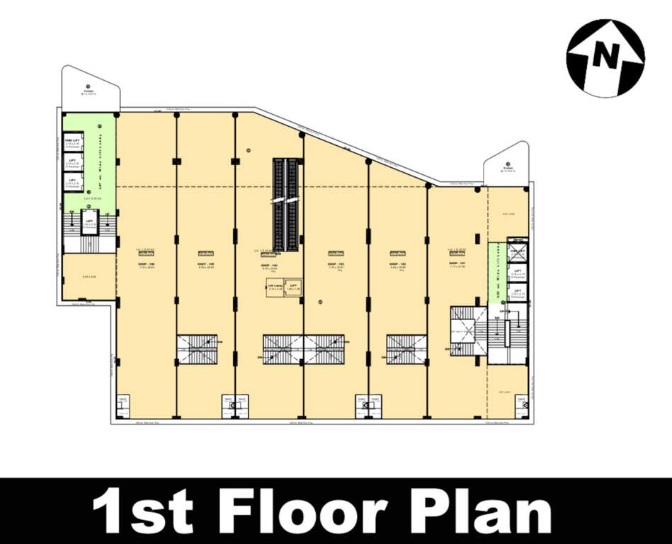  flamingo Flamingo Cluster Plan for 1st Floor