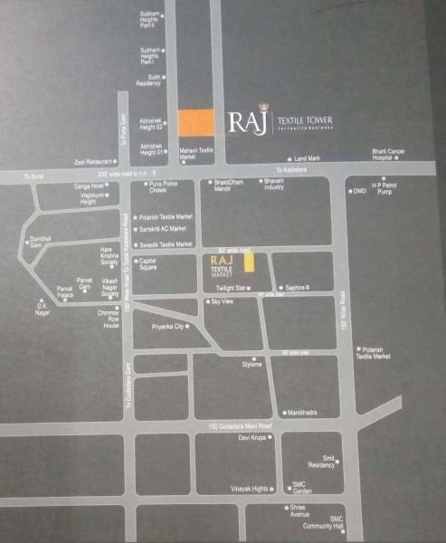  raj-textile-tower Location Plan