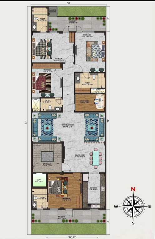  regal residences Regal Residences Cluster Plan from 1st to 4th Floor