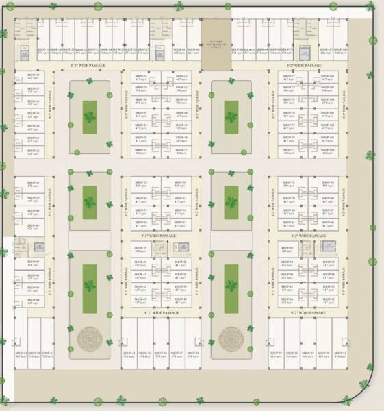  golden-arcade Block A,B,C,D Cluster Plan For 1st Floor