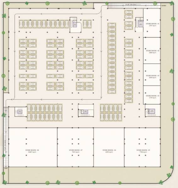  golden-arcade Block A,B,C,D Cluster Plan For Basement Floor