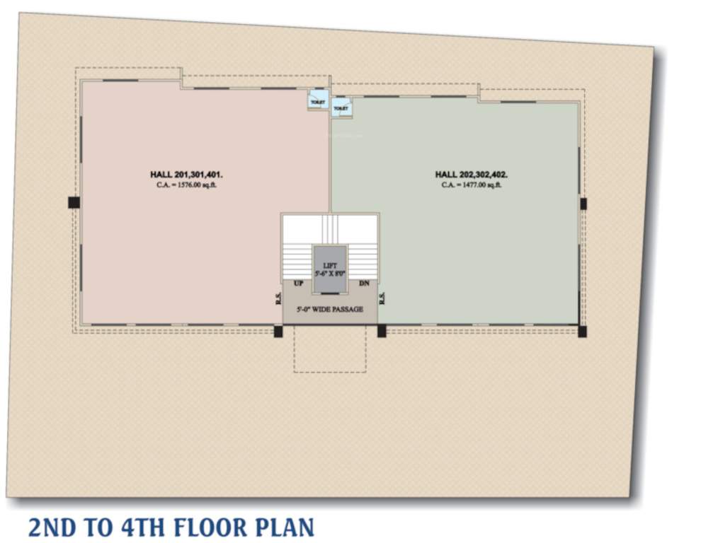  shantam Shantam Cluster Plan from 2nd to 4th Floor