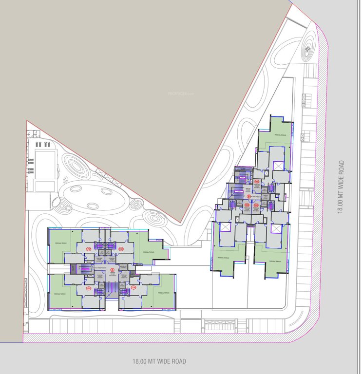  the verity Block A & B Cluster Plan from 17th to 18th Floor