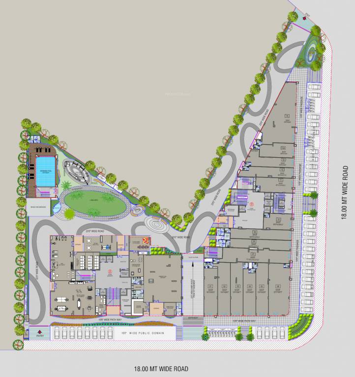  the verity Block A & B Ground Floor Cluster Plan