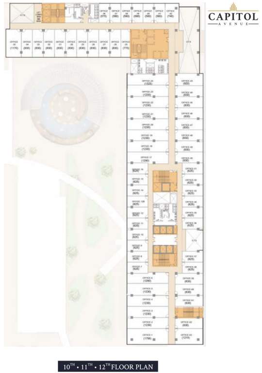 capitol avenue Capitol Avenue Cluster Plan From 10th To 12th Floor