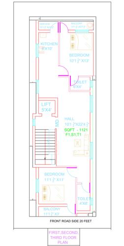  garden-villa-apartment Garden Villa Apartment Cluster Plan from 1st to 3rd Floor