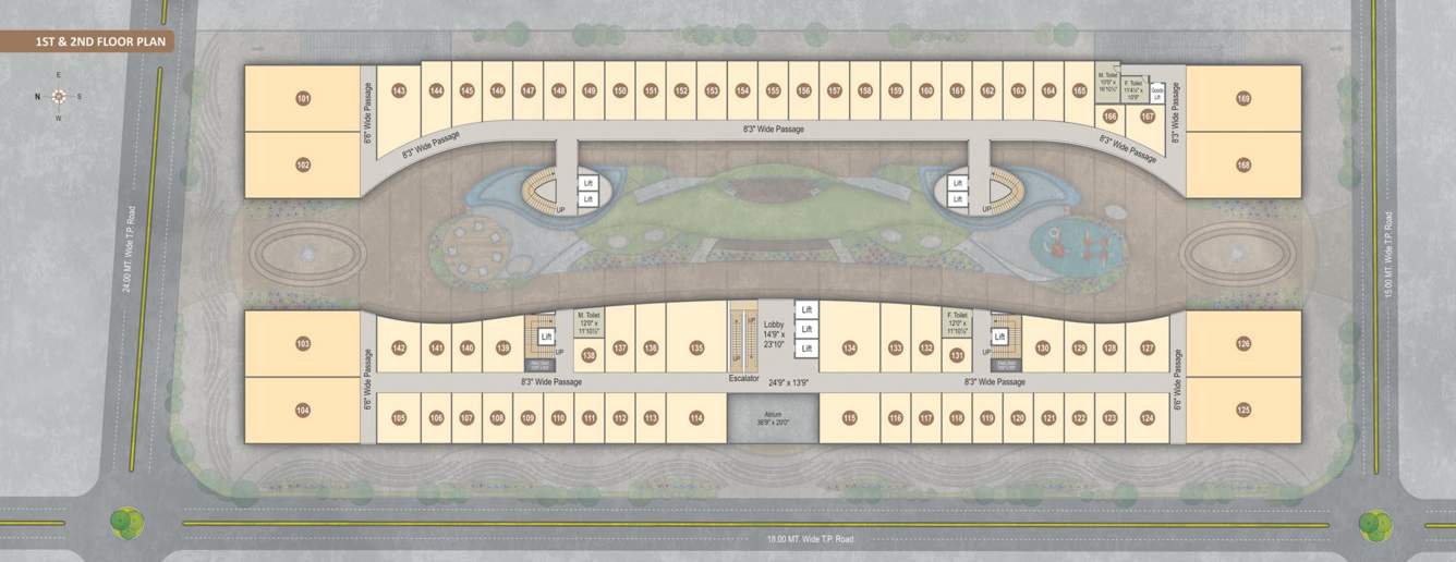  the boulevard The Boulevard Cluster Plan from 1st to 2nd Floor