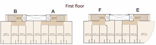  vraj-vihar- A To F Cluster Plan For 1st Floor