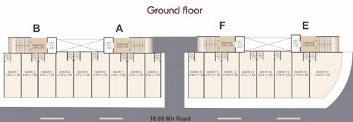  vraj-vihar- A To F Cluster Plan For Ground Floor