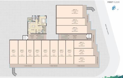  pearl-garden- Pearl Garden First Floor Cluster Plan