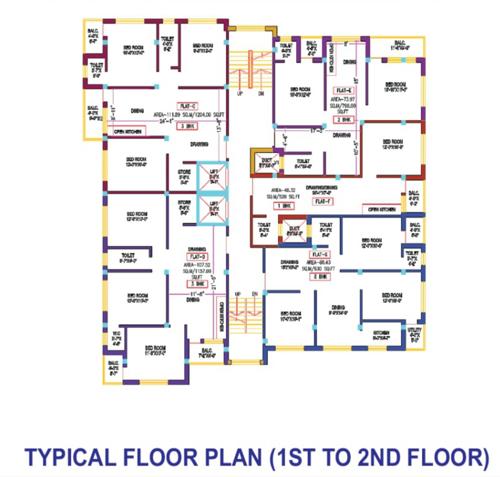  manishika-enclave-phase-lll Manishika Enclave Phase lll Cluster Plan From 1st To 2nd Floor
