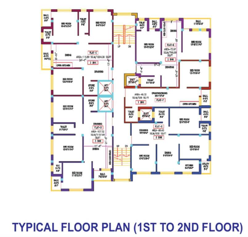  manishika enclave phase lll Manishika Enclave Phase lll Cluster Plan From 1st To 2nd Floor