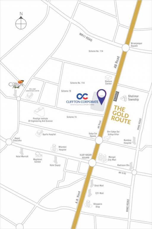  cliffton corporate Location Plan