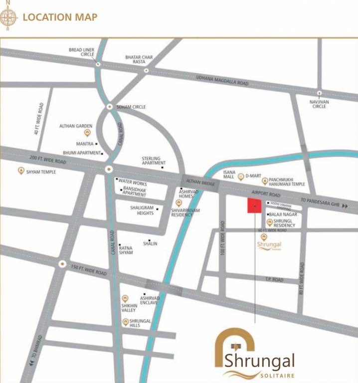 solitaire Location Plan