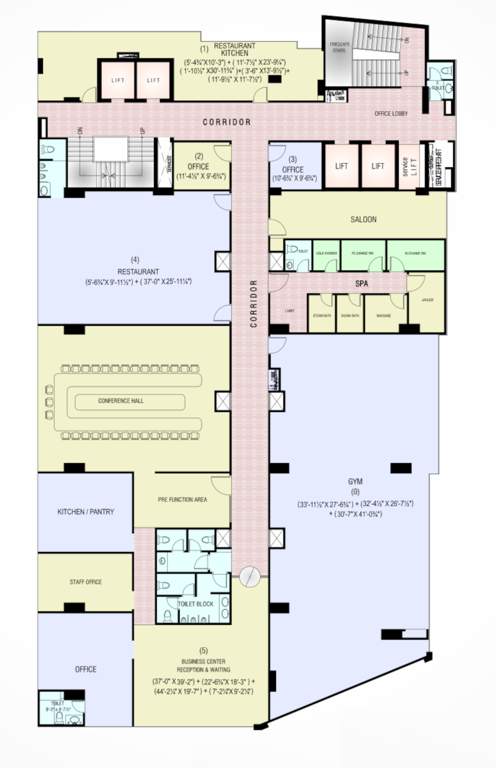  business 18 Business 18 Cluster Plan For 13th Floor