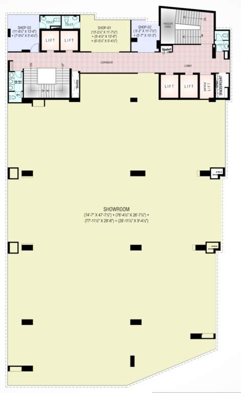  business 18 Business 18 Cluster Plan For 1st Floor
