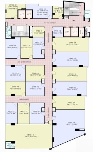  business-18 Business 18 Cluster Plan For 7th Floor