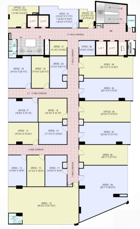  business 18 Business 18 Cluster Plan For 7th Floor