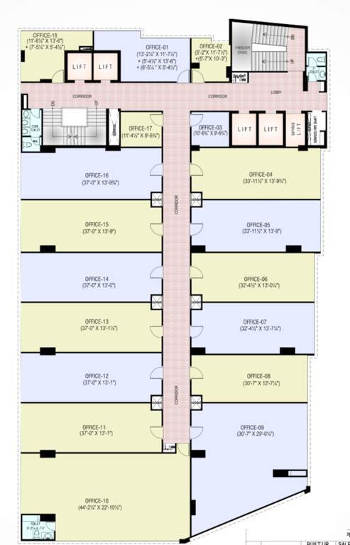  business 18 Business 18 Cluster Plan From 8th To 9th Floor
