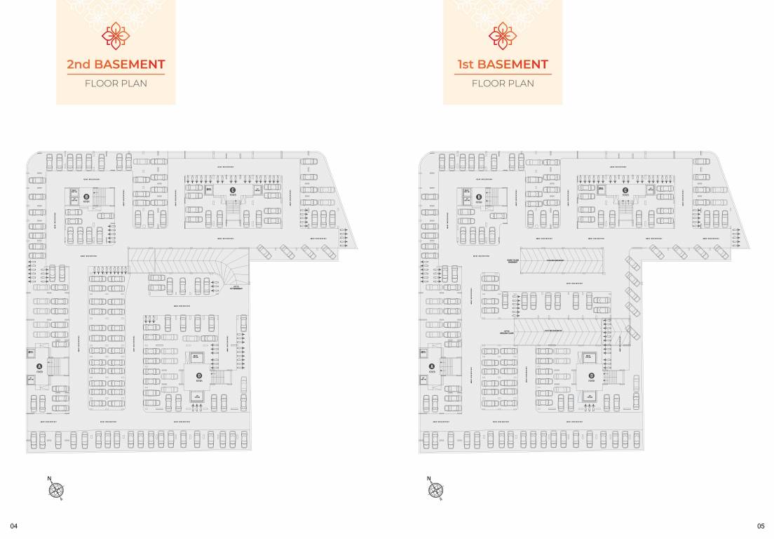  ganesh legacy Block A, B, C And D Cluster Plan for Basement 1 And 2 