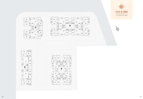  ganesh-legacy Block A, B, C And D Cluster Plan from 12th to 13th Floor