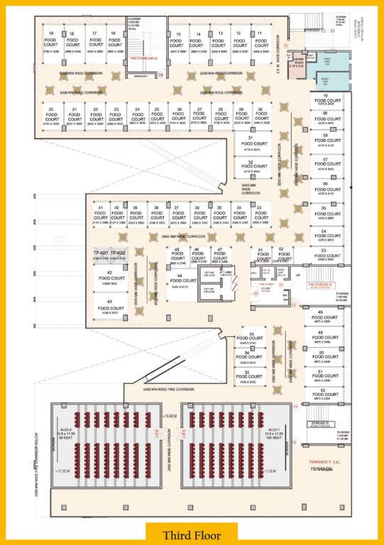  yamuna city mall Yamuna City Mall Cluster Plan For 3rd Floor