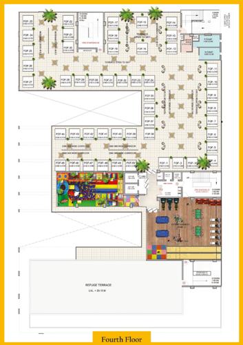  yamuna-city-mall Yamuna City Mall Cluster Plan For 4th Floor