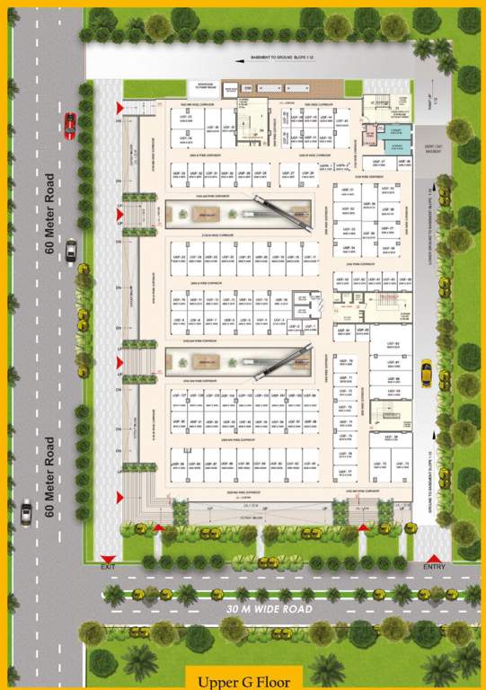  yamuna city mall Yamuna City Mall Cluster Plan For Upper Ground Floor