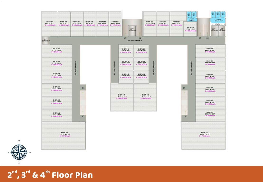 times galaxy Times Galaxy Cluster Plan from 2nd to 4th Floor